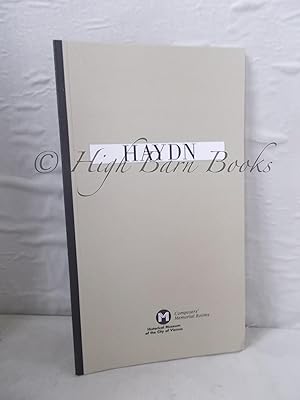 Seller image for The Haydn Museum: Joseph Haydn Commemorative Apartment Haydngasse 19 Vienna 6 for sale by High Barn Books