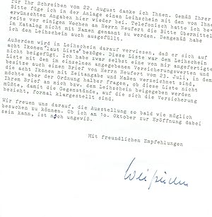 Imagen del vendedor de 2 ms. Briefe mit eigenh. Unterschrift. a la venta por Kotte Autographs GmbH