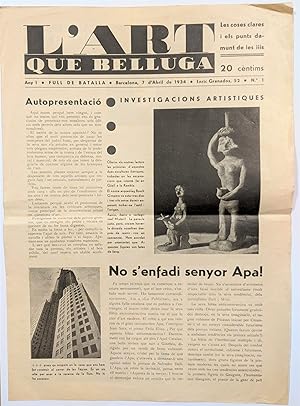 Seller image for [Catalan Magazine.] L'Art Que Belluga. Full de Batalla. Les Coses Clares i Els Punts Sobre Les Iiis for sale by Fldvri Books