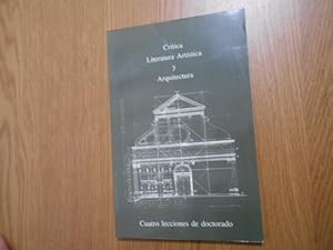 Seller image for Crtica, literatura artstica y arquitectura. for sale by Librera Camino Bulnes