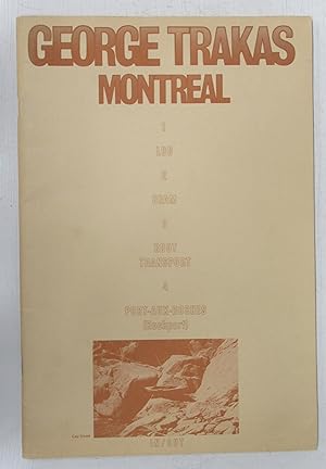 Bild des Verkufers fr George Trakas, Montreal zum Verkauf von Attic Books (ABAC, ILAB)