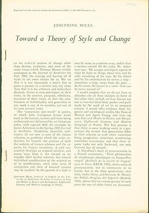 Towards a Theory of Style and Change