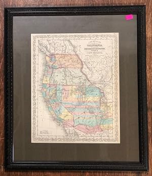 Bild des Verkufers fr A New Map of the State of California, the Territories of Oregon, Washington, Utah & New Mexico zum Verkauf von Ken Sanders Rare Books, ABAA