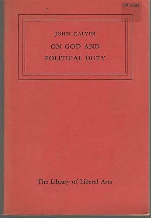 Imagen del vendedor de On God and Political Duty a la venta por Dan Glaeser Books