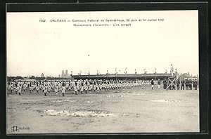 Ansichtskarte Orléans, Concours National de Gymnastique 1912 - Mouvements d`ensemble, Turnfest