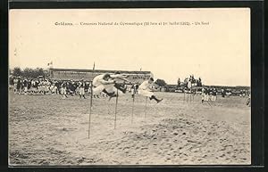 Ansichtskarte Orléans, Concours National de Gymnastique 1912 - Un Saut, Turnfest