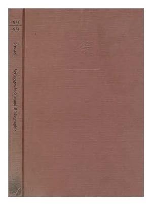 Prestel-Verlag : 1924 - 1984 ; Verlagsgeschichte u. Bibliogr. Red.: Gustav Stresow. Bibliogr.: Ka...