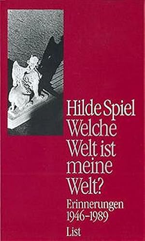 Bild des Verkufers fr Welche Welt ist meine Welt? : Erinnerungen 1946 - 1989. zum Verkauf von Antiquariat Buchhandel Daniel Viertel