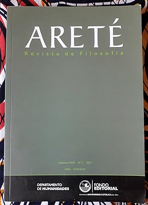 Areté. Revista de Filosofía. Vol. XXIX nº 2