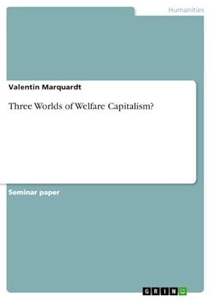 Bild des Verkufers fr Three Worlds of Welfare Capitalism? zum Verkauf von AHA-BUCH GmbH