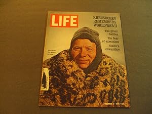 Image du vendeur pour Life Dec 4 1970 Khrushchev Remembers WW II (Ah For The Good Old Days) mis en vente par Joseph M Zunno