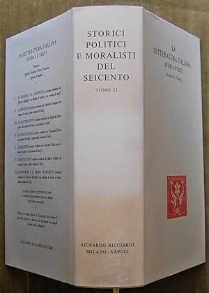 Seller image for STORICI E POLITICI VENETI DEL CINQUECENTO E DEL SEICENTO. TOMO II. for sale by Studio Bibliografico Olubra