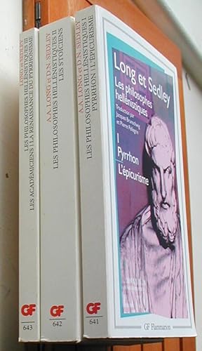 Les philosophes hellénistiques; traduction par Jacques Brunschwig et Pierre Pellegrin; Vol. 1: Py...