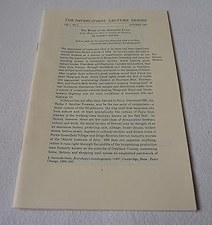 Imagen del vendedor de The Impercipient Lecture Series vol. 1 no. 8 (The Bride of the Assembly Line: from Material Text to Cultural Poetics) a la venta por Test Centre Books