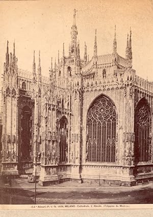 Seller image for Italy Milan Cathedral Roof Duomo di Milano Apse old Alinari Photo 1890 for sale by Bits of Our Past Ltd
