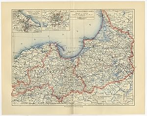 Antique Map-EAST-EAST-WEST PRUSSIA-GERMANY-DANZIG-KONIGSBERG-Meyers-1902