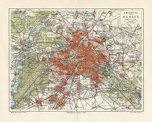 Antique Map-BERLIN-GERMANY-CITY-PLAN-Meyers-1895