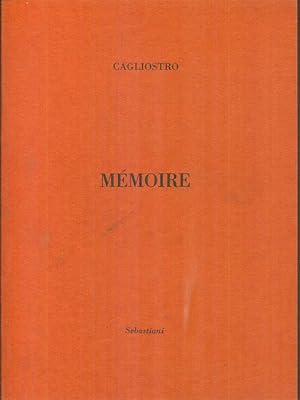 Bild des Verkufers fr Memoire zum Verkauf von Librodifaccia