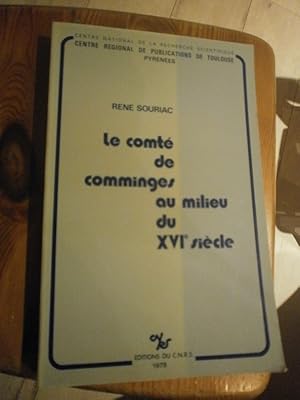 Le Comté de Comminges au milieu du XVIè siècle.