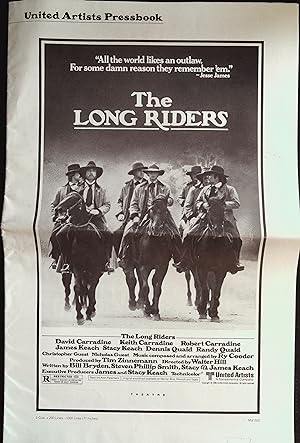 Bild des Verkufers fr The Long Riders Pressbook 1980 David Carradine, Stacy Keach zum Verkauf von AcornBooksNH