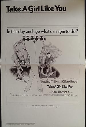 Imagen del vendedor de Take a Girl Like You Pressbook 1970 Hayley Mills, Oliver Reed a la venta por AcornBooksNH