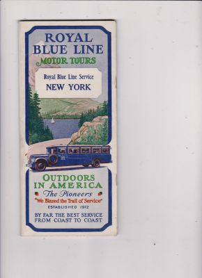 Seller image for Royal Blue Line Motor Tours - Royal Blue Line Service, New York - Outdoors in America for sale by Robinson Street Books, IOBA