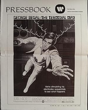 Image du vendeur pour The Terminal Man Pressbook 1974 George Segal, Joan Hackett mis en vente par AcornBooksNH