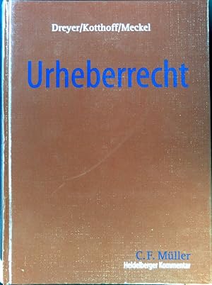 Bild des Verkufers fr Heidelberger Kommentar zum Urheberrecht. zum Verkauf von books4less (Versandantiquariat Petra Gros GmbH & Co. KG)
