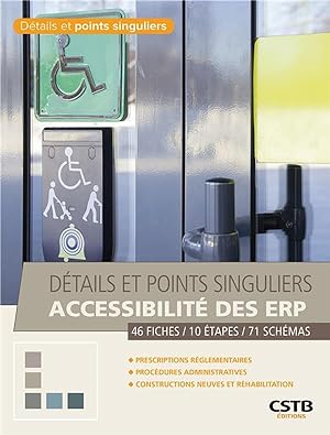 détails et points singuliers accessibilite des ERP ; 46 fiches, 10 étapes, 71 schémas. prescriptions