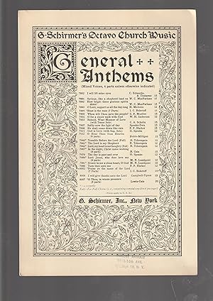 Seller image for Praise ye the name of the Lord (7 parts) : General Anthems [From: Versper Mass, Op. 1.] for sale by Meir Turner