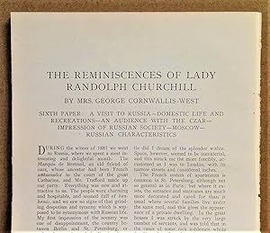 Bild des Verkufers fr The Reminiscences Of Lady Randolph Churchill, Sixth Paper zum Verkauf von Legacy Books II