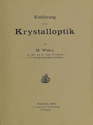 Einführung in die Krystalloptik [Kristalloptik]