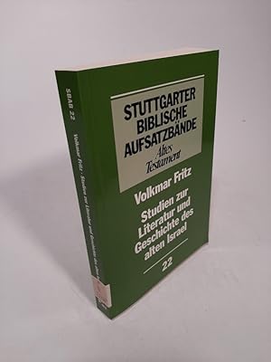 Bild des Verkufers fr Studien zur Literatur und Geschichte des alten Israel. Stuttgarter biblische Aufsatzbnde, 22 zum Verkauf von Antiquariat Bookfarm