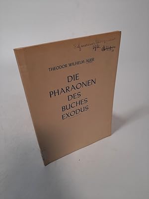 Bild des Verkufers fr Die Pharaonen des Buches Exodus. zum Verkauf von Antiquariat Bookfarm