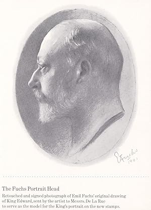 Seller image for The Fuchs Portrait Head 1901 Stamp Royal Mail King Edward Postcard for sale by Postcard Finder