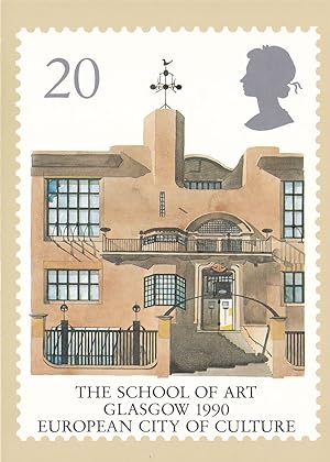 Glasgow School College Of Art Scottish Royal Mail Ltd Postcard