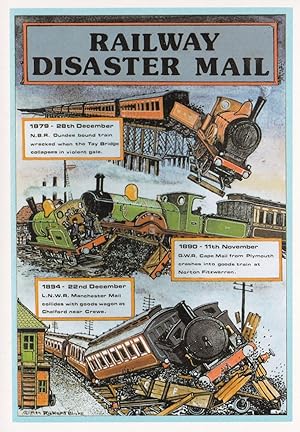 Imagen del vendedor de Railway Disaster Mail Train Crash Transport History Postcard a la venta por Postcard Finder