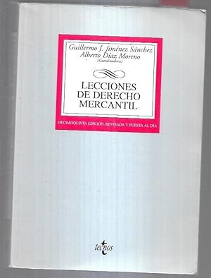 Seller image for LECCIONES DE DERECHO MERCANTIL for sale by Desvn del Libro / Desvan del Libro, SL