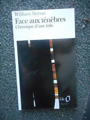 Imagen del vendedor de Face aux tenebres - Chronique d'une folie a la venta por Frederic Delbos