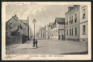 Ansichtskarte Schierstein / Rhein, Blick in die Neue Lehrstrasse