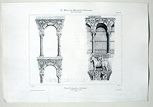 Imagen del vendedor de Dtails de la galerie de la facade Cathdrale St. Martin  Lucques. a la venta por Versandantiquariat Hsl