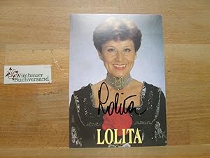 Bild des Verkufers fr Original Autogramm Lolita (1931-2010) /// Autogramm Autograph signiert signed signee zum Verkauf von Antiquariat im Kaiserviertel | Wimbauer Buchversand