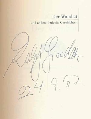 Seller image for Der Wombat und andere tierische Geschichten. for sale by Fundus-Online GbR Borkert Schwarz Zerfa