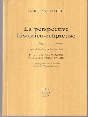 Bild des Verkufers fr La perspective historico-religieuse zum Verkauf von Librodifaccia