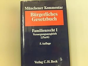 Bild des Verkufers fr Mnchener Kommentar zum Brgerlichen Gesetzbuch, Bd.7/2 : Familienrecht I  1587 nF Versorgungsausgleich LPartG zum Verkauf von Book Broker