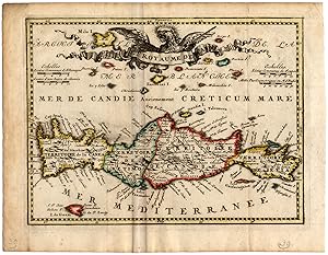 Antique Map-KINGDOM OF CANDIA-CRETE-de Missy-de Leth-1749