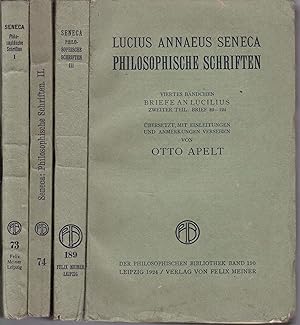 Philosophische Schriften. Erstes - Viertes Bändchens. Bd I: Dialoge 1: Buch I-VI / Band II: Dialo...