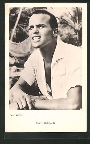 Image du vendeur pour Ansichtskarte Schauspieler Harry Belafonte mit geffnetem Hemd mis en vente par Bartko-Reher