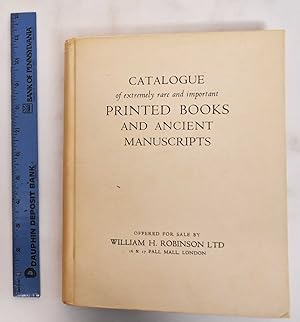 Seller image for A Selection Of Extremely Rare And Important: Printed Books And Ancient Manuscripts for sale by Mullen Books, ABAA