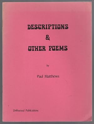 Immagine del venditore per Descriptions & Other Poems venduto da Between the Covers-Rare Books, Inc. ABAA